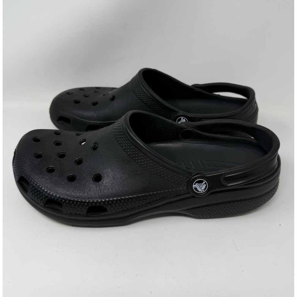 Men's Crocs Classic Iconic Comfort Clogs Shoes Size 10 Black, Womens 12 Slip On